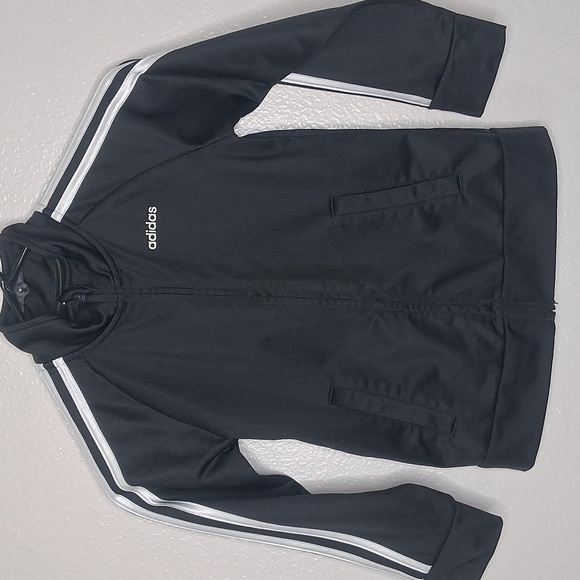 adidas Other - Adidas Black Kids Boys 6 Years Lightweight Jacket Pockets Classic Sporty School